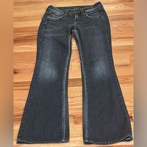 Silver Lola Jeans. Size 27/33.